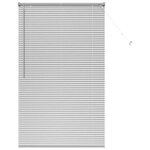 vidaXL Store de Fenêtre avec des rideaux Argent Aluminium