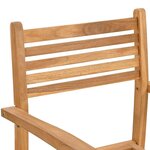 vidaXL Chaises empilables de jardin 4 Pièces Marron 55 5 x 55 5 x 90 cm