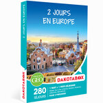 DAKOTABOX - Coffret Cadeau - 2 Jours en Europe - À choisir parmi 280 séjours en hôtels 3 à 5* dans les plus grandes villes d'Europe
