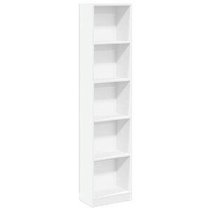 vidaXL Bibliothèque blanc 40x24x176 cm bois d'ingénierie