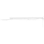 vidaXL Auvent Blanc 4 5 × 3 m Métal