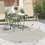vidaXL Tapis d'intérieur et d'extérieur PALMERAS Vert Ø 200 CM
