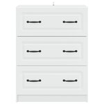 vidaXL Armoire à tiroirs Blanc 66 x 34 5 x 87 cm Bois d'ingénierie