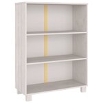 vidaXL Bibliothèque HAMAR Blanc 85x35x112 cm Bois de pin massif