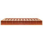 vidaXL Cadre de lit sans matelas cire marron 150x200cm bois pin massif