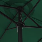 vidaXL Parasol d'extérieur et mât en aluminium 460 x 270 cm Vert