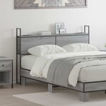 vidaXL Tête de lit de rangement Sonoma gris 150 cm Bois d'ingénierie