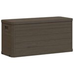 vidaXL Boîte de rangement de jardin 280 L Marron