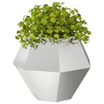 vidaXL Jardinière 2 Pièces Argent 75 x 75 x 60 cm Acier galvanisé