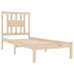 vidaXL Cadre de lit bois massif 90x190 cm simple