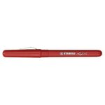 Stylo Feutre STYLIST Pte fine Gainée Métal 0,5 mm rouge STABILO