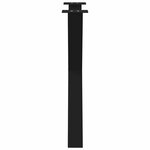 vidaXL Pieds de table à manger en forme de X  2 pièces  noir  80 x (72-73) cm  acier