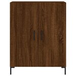 vidaXL Buffet haut Chêne marron 69 5x34x180 cm Bois d'ingénierie