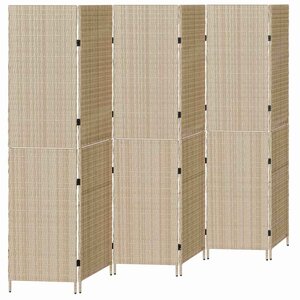 vidaXL Paravent Beige 292 x 180 cm polyrotin