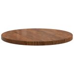 vidaXL Plateau de table Marron Clair Ø 80 x 4 cm Bois de chêne massif