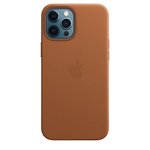 APPLE iPhone 12 Pro Max Coque en cuir avec MagSafe - Brun Selle