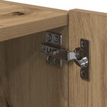 Rangements TV vidaXL avec lumières LED 2 Pièces Chêne Artisan 80x35x31 cm