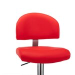 vidaXL Tabourets de bar lot de 2 rouge similicuir