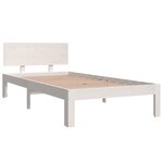 vidaXL Cadre de lit sans matelas blanc 90x190 cm