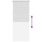 vidaXL Store roulant de douche 80x240 cm Étoile de mer