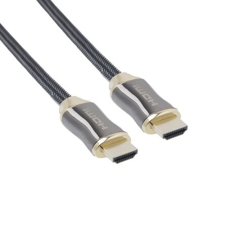 APM 590429 Câble HDMI 2.0 - ultra HD 4K - gaine nylon tressé plug métal