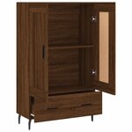 vidaXL Buffet haut chêne marron 69 5x31x115 cm bois d'ingénierie