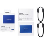 SAMSUNG SSD externe T7 USB type C coloris bleu 1 To