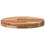 vidaXL Dessus de table rond Ø40x4 cm bois massif d'acacia