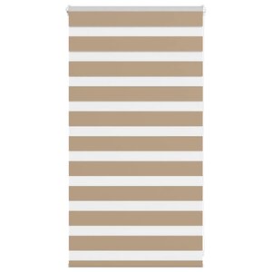 vidaXL Store zèbre marron sable largeur du tissu 85 9 cm polyester