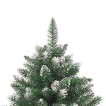 vidaXL Sapin de Noël artificiel avec support 240 cm PVC