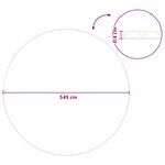 vidaXL Couverture de piscine solaire de haute qualité Ø 549 cm 200 μm