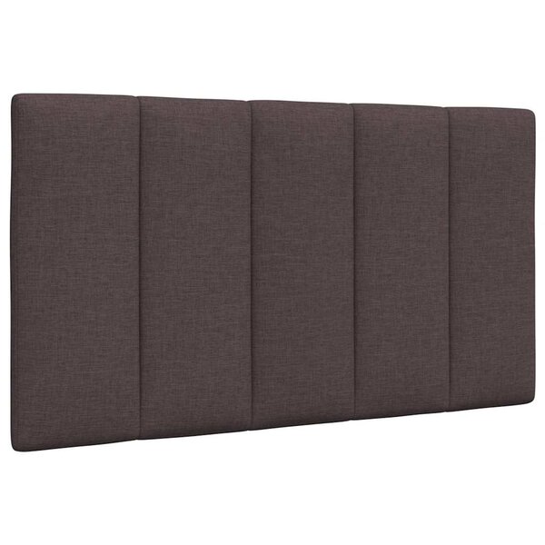 vidaXL Coussin de tête de lit marron foncé 80 cm tissu