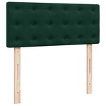 vidaXL Sommier à lattes de lit avec matelas vert foncé 120x190 cm