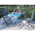 Chaise pliante en aluminium ida (lot de 2)