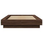 vidaXL Cadre de lit sans matelas chêne marron 100x200 cm