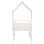 vidaXL Lit haut sans matelas blanc 90x200 cm bois de pin massif