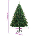 vidaXL Sapin de Noël artificiel à charnières avec support 150 cm