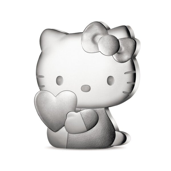 Hello Kitty Monnaie de 10€ Argent BE - Forme Hello Kitty