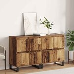vidaXL Buffets 2 Pièces Bois ancien 120 x 35 x 70 cm Bois d'ingénierie
