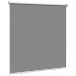 vidaXL Store enrouleur Protection UV Gris clair 140 x 140 cm Polyester