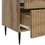 vidaXL Cabinet de chevet 2 Pièces Chêne artisanal 43 x 34 5 x 47 5 cm
