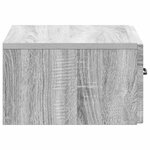 vidaXL Cabinet de chevet mural Sonoma gris 49 x 34 5 x 20 cm