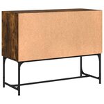 vidaXL Buffet chêne fumé 100x40x79 5 cm bois d'ingénierie