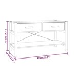 vidaXL Meuble TV Blanc 82x38x45 cm Bois d'ingénierie