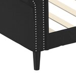vidaXL Lit de jour sans matelas noir 80x200 cm similicuir