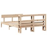 vidaXL Cadre de lit sans matelas 140x200 cm bois massif de pin