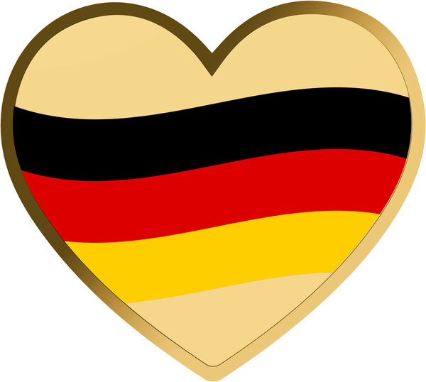 Monnaie GERMANY HEART WITH FLAG Sport Icons 1/1000 Oz Or 3000 Francs Chad (PRÉCOMMANDE)