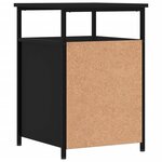 vidaXL Tables de chevet 2 Pièces noir 40x42x60 cm bois d'ingénierie