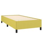 vidaXL Cadre de lit Vert 90x190 cm Tissu