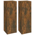 vidaXL Ensemble de meubles TV 6 Pièces Chêne fumé Bois d'ingénierie